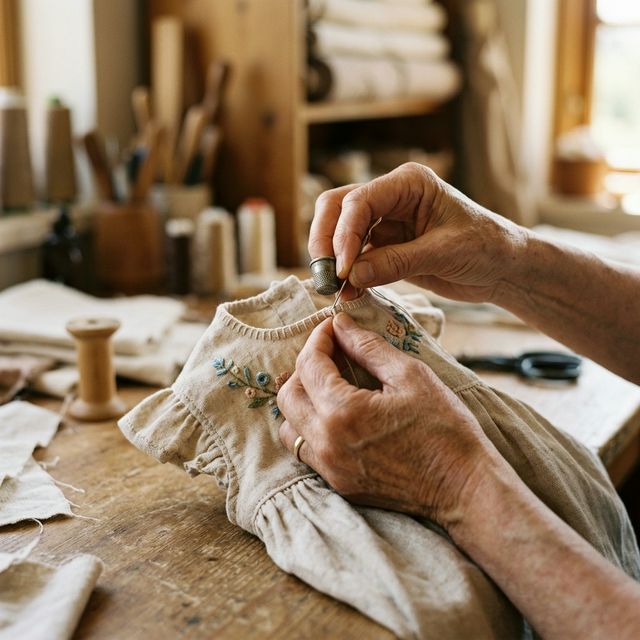 Hand stitching